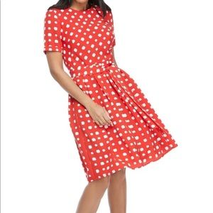 Maggie London size 4 polka dot fit & flare